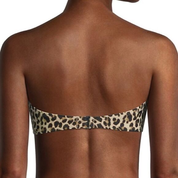 DKYN Leopard-Print Bandeau Bikini Top - Picture 3 of 6